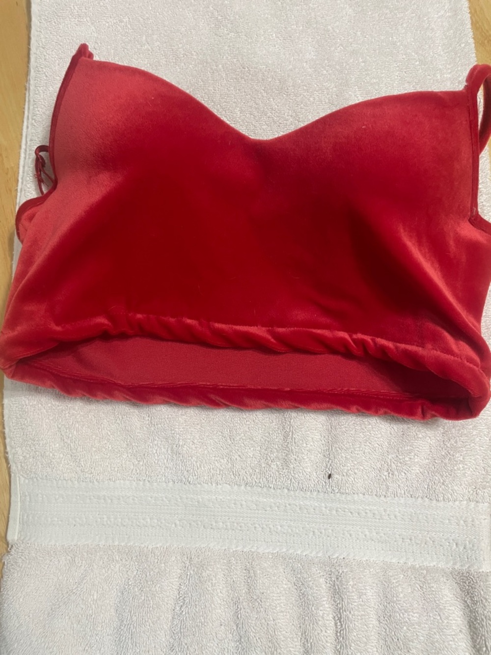 No Boundaries Red Padded Crop Bralette